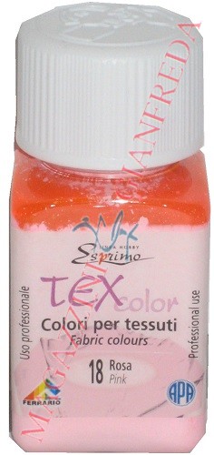 COLORE PER TESSUTO TEX COLOR, VASETTO ML 50 ROSA